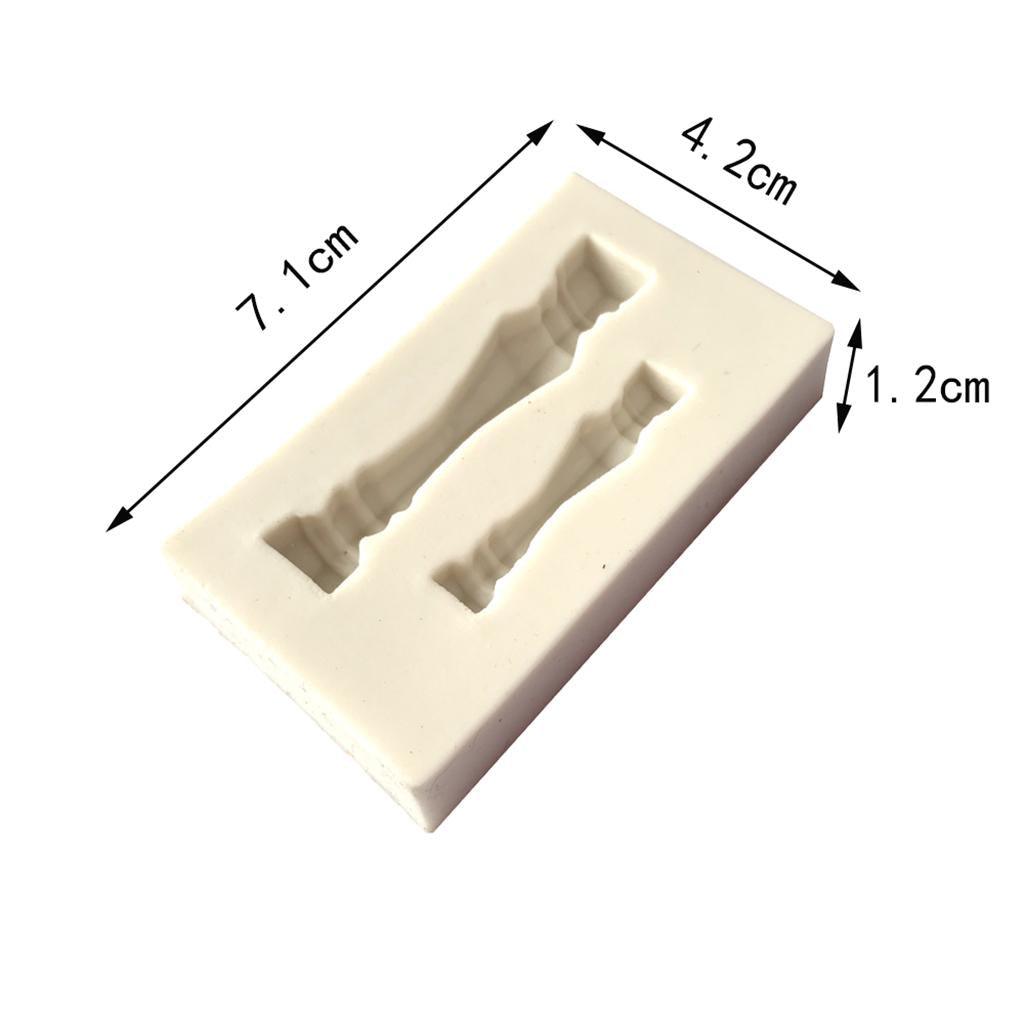 Maxbell White Grecian Pillars Wedding Cake Stand Fondant Support Mold Roman Column Silicone Mold Valentine's Day Wedding Cake Decoration Baking Tools, 2 Size Pillars - Aladdin Shoppers