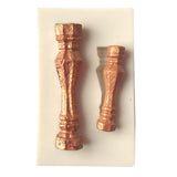 Maxbell White Grecian Pillars Wedding Cake Stand Fondant Support Mold Roman Column Silicone Mold Valentine's Day Wedding Cake Decoration Baking Tools, 2 Size Pillars - Aladdin Shoppers