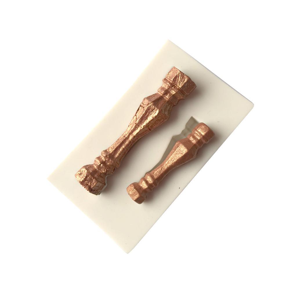 Maxbell White Grecian Pillars Wedding Cake Stand Fondant Support Mold Roman Column Silicone Mold Valentine's Day Wedding Cake Decoration Baking Tools, 2 Size Pillars - Aladdin Shoppers