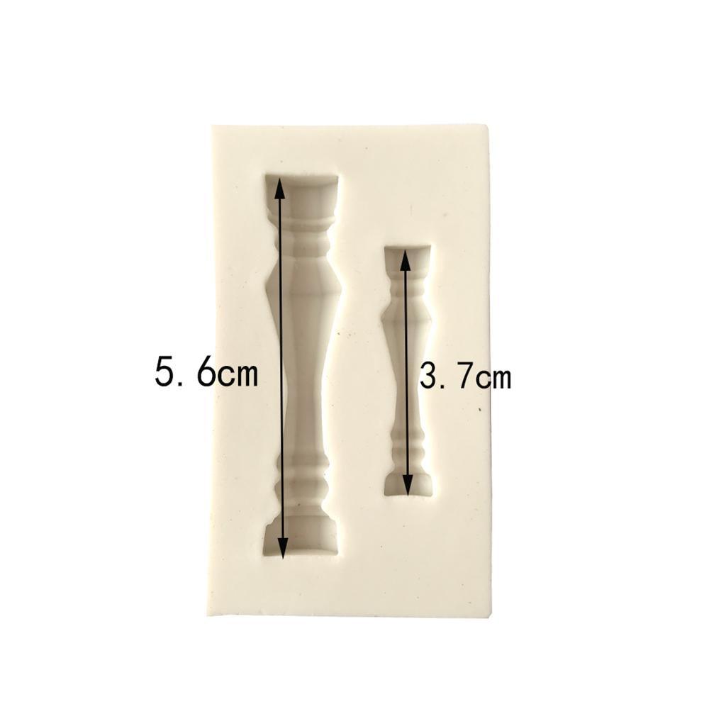 Maxbell White Grecian Pillars Wedding Cake Stand Fondant Support Mold Roman Column Silicone Mold Valentine's Day Wedding Cake Decoration Baking Tools, 2 Size Pillars - Aladdin Shoppers
