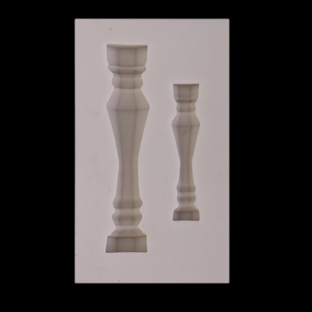 Maxbell White Grecian Pillars Wedding Cake Stand Fondant Support Mold Roman Column Silicone Mold Valentine's Day Wedding Cake Decoration Baking Tools, 2 Size Pillars - Aladdin Shoppers