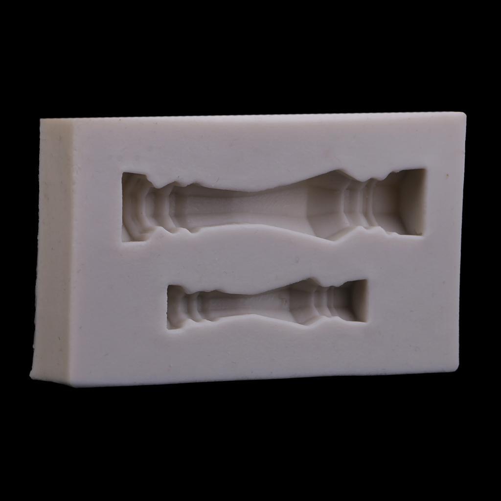 Maxbell White Grecian Pillars Wedding Cake Stand Fondant Support Mold Roman Column Silicone Mold Valentine's Day Wedding Cake Decoration Baking Tools, 2 Size Pillars - Aladdin Shoppers