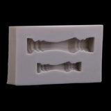 Maxbell White Grecian Pillars Wedding Cake Stand Fondant Support Mold Roman Column Silicone Mold Valentine's Day Wedding Cake Decoration Baking Tools, 2 Size Pillars - Aladdin Shoppers