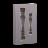 Maxbell White Grecian Pillars Wedding Cake Stand Fondant Support Mold Roman Column Silicone Mold Valentine's Day Wedding Cake Decoration Baking Tools, 2 Size Pillars - Aladdin Shoppers