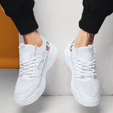 Maxbell White Lightweight Breathable Mesh Sneakers Casual Sports Shoes EUR 44 US 10 - Aladdin Shoppers