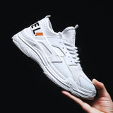 Maxbell White Lightweight Breathable Mesh Sneakers Casual Sports Shoes EUR 44 US 10 - Aladdin Shoppers