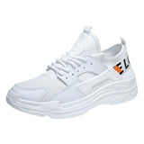 Maxbell White Lightweight Breathable Mesh Sneakers Casual Sports Shoes EUR 44 US 10 - Aladdin Shoppers