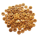 Maxbell Wholesale 100Pcs/pack Classic 4 Holes Wood Buttons 13mm for Sewing Clothing Decoration - Aladdin Shoppers
