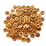 Maxbell Wholesale 100Pcs/pack Classic 4 Holes Wood Buttons 13mm for Sewing Clothing Decoration - Aladdin Shoppers