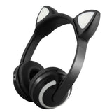 Maxbell Wireless Headphones Over Ear - Bluetooth Headset Microphone Cute Cat -Black - Aladdin Shoppers