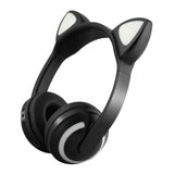 Maxbell Wireless Headphones Over Ear - Bluetooth Headset Microphone Cute Cat -Black - Aladdin Shoppers