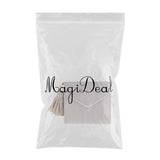 Maxbell Women Girl PU Leather Mini Tassel Wallet Coin Purse Card Holder Gray - Aladdin Shoppers