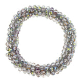 Maxbell Women Girls Elastic Hair Tie Rhinestone Hair Band Ponytail Holder Gray - Aladdin Shoppers