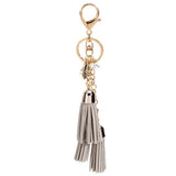 Maxbell Women Girls Kids Tassel Key Chain Car Key Ring Accessory Bag Decor Pendant Gray - Aladdin Shoppers