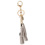 Maxbell Women Girls Kids Tassel Key Chain Car Key Ring Accessory Bag Decor Pendant Gray - Aladdin Shoppers