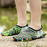 Maxbell Women Men Slip on Water Shoes Aqua Sock Beach Swim Shoes 44 Blackish Green - Aladdin Shoppers