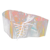 Maxbell Women's Boho Wide Band Retro Corset Waistband Cincher Belt Lace up Colorful - Aladdin Shoppers