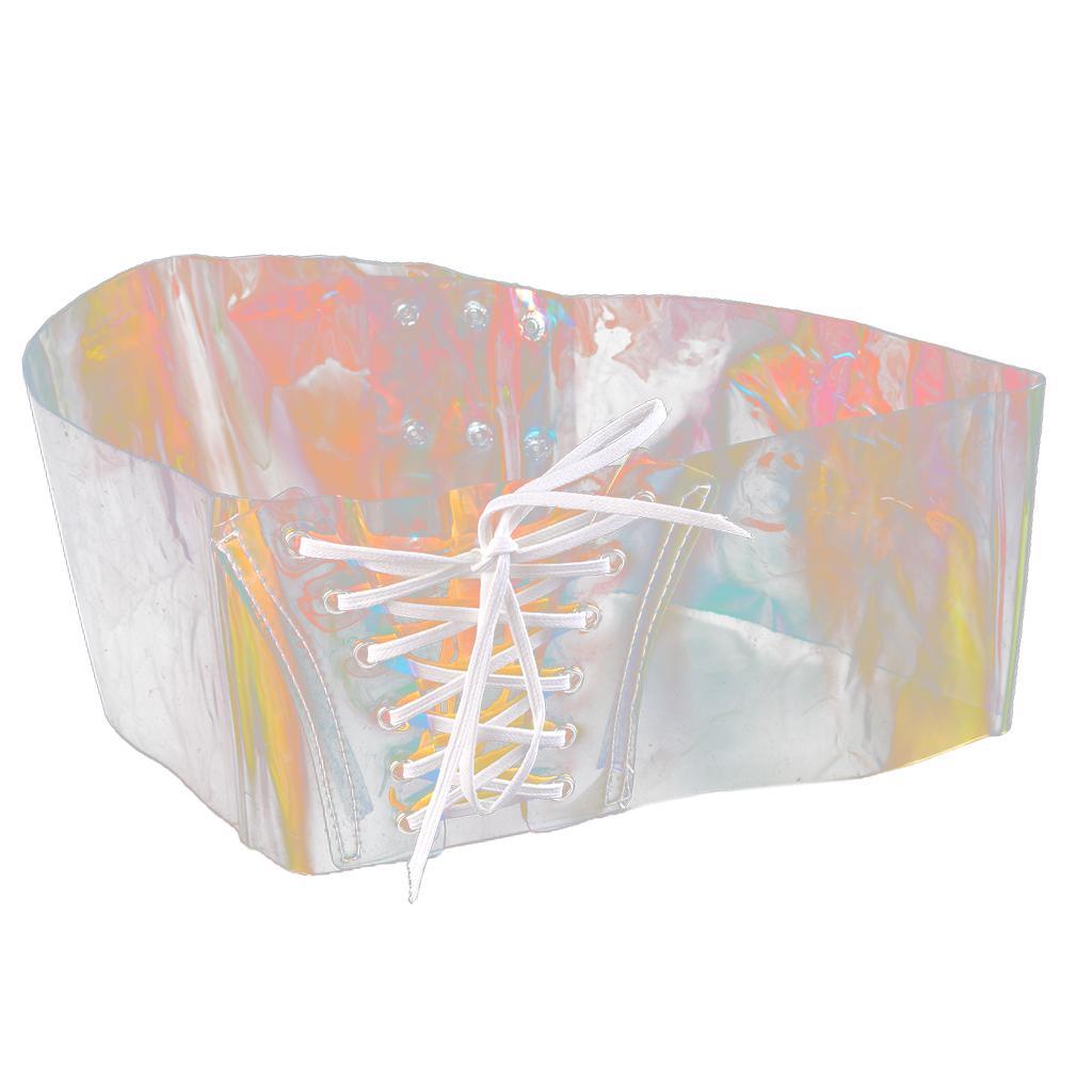Maxbell Women's Boho Wide Band Retro Corset Waistband Cincher Belt Lace up Colorful - Aladdin Shoppers