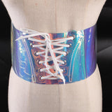 Maxbell Women's Boho Wide Band Retro Corset Waistband Cincher Belt Lace up Colorful - Aladdin Shoppers