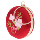 Maxbell Women's Fashion Handbag Round Clutch Evening Bag Purse Wedding Party Red - Aladdin Shoppers