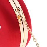 Maxbell Women's Fashion Handbag Round Clutch Evening Bag Purse Wedding Party Red - Aladdin Shoppers