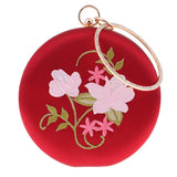 Maxbell Women's Fashion Handbag Round Clutch Evening Bag Purse Wedding Party Red - Aladdin Shoppers