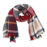 Maxbell Women's Long Plaid Scarves Air Conditioning Shawl Wrap Imitation Cashmere 02 - Aladdin Shoppers