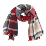 Maxbell Women's Long Plaid Scarves Air Conditioning Shawl Wrap Imitation Cashmere 02 - Aladdin Shoppers