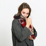 Maxbell Women's Long Plaid Scarves Air Conditioning Shawl Wrap Imitation Cashmere 02 - Aladdin Shoppers