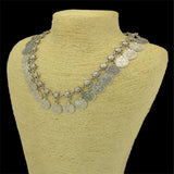 Maxbell Women Vintage Boho Coins Pendant Statement Jewelry Choker Bib Necklace Chain - Aladdin Shoppers