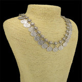 Maxbell Women Vintage Boho Coins Pendant Statement Jewelry Choker Bib Necklace Chain - Aladdin Shoppers