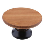 Maxbell Wood Cake Stand 10/12inch Wedding Cake Fondant Display Plate Brown 10inch - Aladdin Shoppers