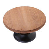 Maxbell Wood Cake Stand 10/12inch Wedding Cake Fondant Display Plate Brown 10inch - Aladdin Shoppers