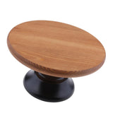 Maxbell Wood Cake Stand 10/12inch Wedding Cake Fondant Display Plate Brown 10inch - Aladdin Shoppers