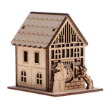 Maxbell Wooden 3D Puzzle Mini House - Home Decor Building Construction Toy Kid Children Educational Modeling Kit Easy to Assemble - Aladdin Shoppers