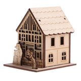 Maxbell Wooden 3D Puzzle Mini House - Home Decor Building Construction Toy Kid Children Educational Modeling Kit Easy to Assemble - Aladdin Shoppers