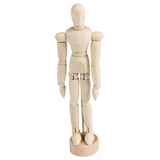 Maxbell Wooden Artist Drawing Manikin Doll Articulated Mannequin With Base 4.5inch - Aladdin Shoppers