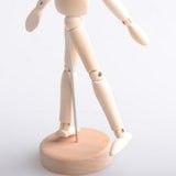 Maxbell Wooden Artist Drawing Manikin Doll Articulated Mannequin With Base 4.5inch - Aladdin Shoppers