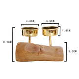 Maxbell Wooden Base Candle Holder Modern Candlestick Tealight Stand Home Decoration - Aladdin Shoppers