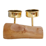 Maxbell Wooden Base Candle Holder Modern Candlestick Tealight Stand Home Decoration - Aladdin Shoppers