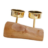 Maxbell Wooden Base Candle Holder Modern Candlestick Tealight Stand Home Decoration - Aladdin Shoppers