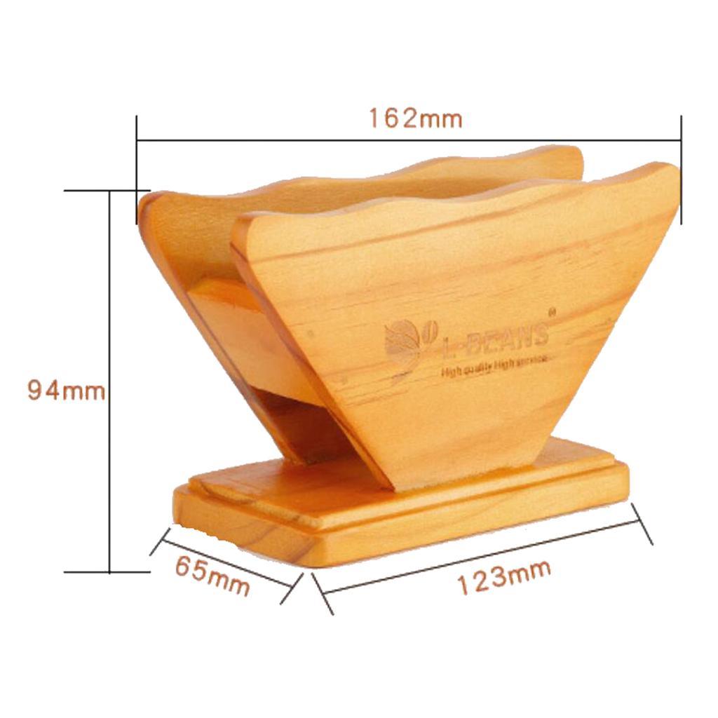 Maxbell Wooden Coffee Filter Paper Holder Coffee Filter Dispenser Rack Storage Shelf - Aladdin Shoppers
