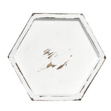 Maxbell Wooden Food Serving Tray Hexagon Wood Fruit Breakfast Cake Dish Plate M - Aladdin Shoppers