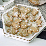 Maxbell Wooden Food Serving Tray Hexagon Wood Fruit Breakfast Cake Dish Plate M - Aladdin Shoppers