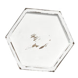Maxbell Wooden Food Serving Tray Hexagon Wood Fruit Breakfast Cake Dish Plate S - Aladdin Shoppers