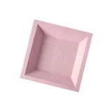 Maxbell Wooden Fruit Storage Tray Dish Plate Dessert Snack Bowl Pink Square(small) - Aladdin Shoppers