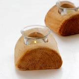Maxbell Wooden Home Candle Holder Antique Wood Tea Light Display Candleholder B - Aladdin Shoppers