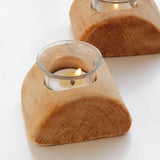 Maxbell Wooden Home Candle Holder Antique Wood Tea Light Display Candleholder B - Aladdin Shoppers