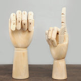 Maxbell Wooden Mannequin Sculpture Hands Manikin Male Right Hands Model Art Supply