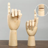 Maxbell Wooden Mannequin Sculpture Hands Manikin Male Right Hands Model Art Supply - Aladdin Shoppers